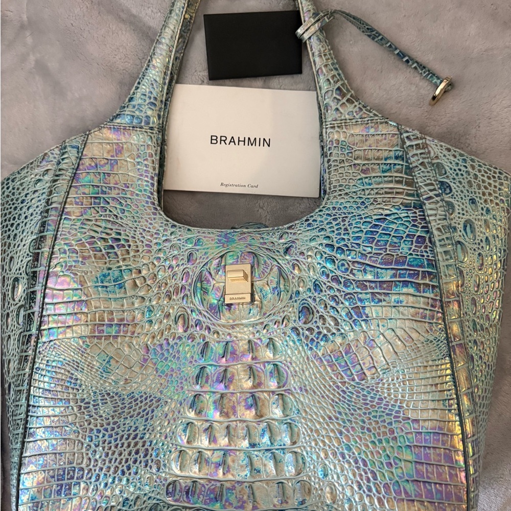 COPY - Brahmin Iridescent Blue Shoulder Bag